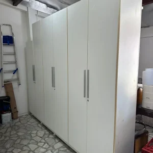 GRANDE ARMÁRIO – PARA ARMAZENAR PEÇAS – MDF BRANCO – 6 PORTAS – Z008.58
