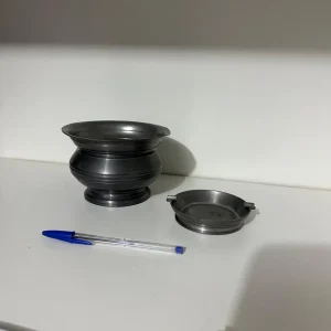 PAR DE PEÇAS EM ESTANHO – BOWL +  CINZEIRO – A070.144