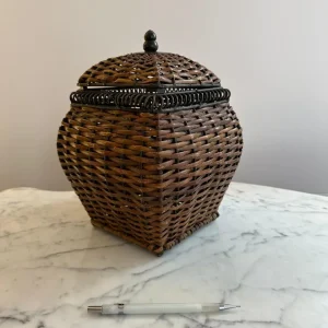 CESTO DE RATTAN – ARAMADO – COM TAMPA – R031.109
