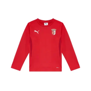 Sweat Puma Manga Comprida 26/27 Júnior Vermelha