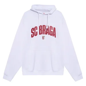 Hoodie SC Braga Adulto Branco