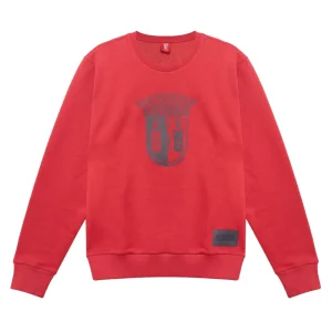 Sweat SC Braga Emblema Cinzento Adulto Vermelha