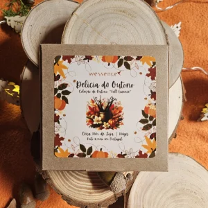 Caixa com 3 Velas Decorativas – Delícia de Outono