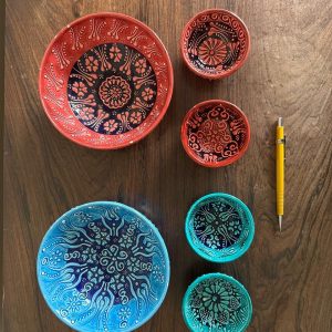 CONJUNTO DE BOWLS – 2 MAIORES + 4 MENORES – AZUL E VERMELHO — V010.46