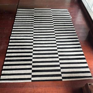TAPETE MAIORI CASA – LINDO ! – TAPETE RETANGULAR – PRETO E BRANCO – MODELO AZAD — S084.06