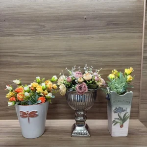 TRIO VASOS CERÂMICOS – DIFERENTES — I016.623