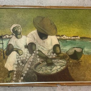 ÓLEO SOBRE TELA – OBRA “PERUÍBE” – ARTISTA PLÁSTICO ÉRICO DA SILVA – FINAL DOS ANOS 1970 — R003.449