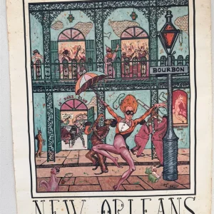 POSTER – NEW ORLEANS – DE 1993 – TRAZIDO DOS EUA— M153.50