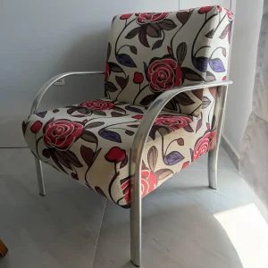 POLTRONA FLORAL – ESTRUTURA METÁLICA – ALUMÍNIO — C104.03