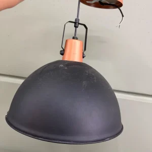 LUMINÁRIA PENDENTE – ALUMÍNIO – PRETO FOSCO E COR DE COBRE — R101.10
