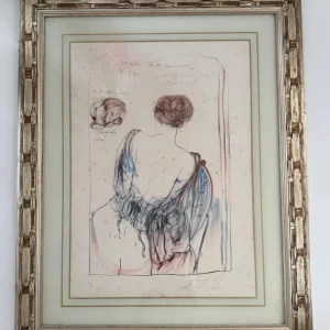 LITOGRAVURA – ARTISTA PLÁSTICO GUILHERME DE FARIA – OBRA: COSTAS FEMININA – 1993 — R102.07