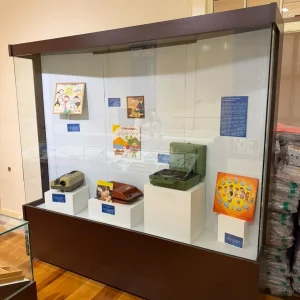 GRANDES VITRINES ALTAS – MDF COM LÂMINA MADEIRA E VIDRO – EXPOSIÇÃO DE PRODUTOS – TEMOS 02 PEÇAS – PREÇO POR UNIDADE – M165.02