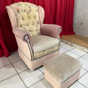 POLTRONA BERGÈRE + PUFF – C110-3