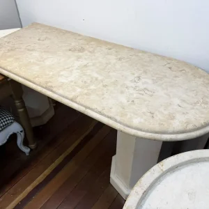 BANCADA EM TRAVERTINO – PEÇA PARA RESTAURAÇÃO – T053-27