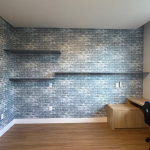 TRIO DE PRATELEIRAS EM MDF – COR CINZA AZULADO – R103.2-17