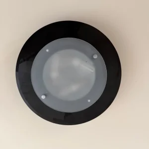 LUMINÁRIAS PLAFON – VIDRO – PRETA – V057-6