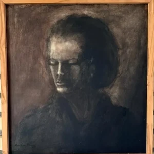 PINTURA EM EUCATEX – ARTISTA PLÁSTICA: MARILINA BERNAL – MATRIARCA – 1995 – P003.20